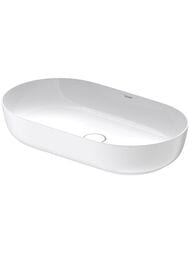 Раковина Duravit Luv 700х400 шлифованная, белая матовая, выпуск с керамической крышкой 0379702600