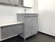 Тумба COMFORTY Осло-70НД (700х850х450) напольная, с раковиной, бетон светлый матовый 00-00006117
