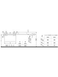 Тумба под столешницу Duravit L-Cube 620х400х547 2 ящика, белый глянец LC583802222