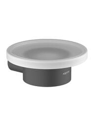Мыльница Aquatek Лира AQ4403MB подвесная, стекло матовое, латунь, цвет: черный матовый