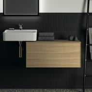 Тумба под раковину Ideal Standard CONCA (800x505x370) 1 ящик, светлый орех, со столешницей T4312Y6