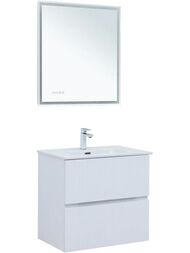 Тумба для раковины Aquanet Джейн 70 (700х455х637) подвесная, 2 ящика, цвет: белый матовый 335423