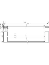 ������������������ ������� Hansgrohe AddStoris 41743990 ��������� , 648 ��, ������������ ������