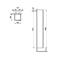 ����� Laufen KARTELL 4.0815.1.033.635.1 (300�300�1800) 1 ������ �����, ���������