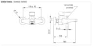 Смеситель для ванны Remer Dream D05, хром