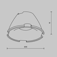 ����� ��� ����� Maytoni Alfa LED (����� ���) LensD35-24 24�, ����������