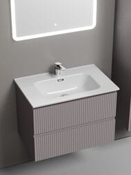 Тумба под раковину SANCOS Snob R (690х445х500) подвесная, 2 ящика, Doha Soft SNR70SM