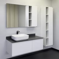 Тумба COMFORTY Милан-120 (1200х545х520) подвесная,с раковиной,столешницей,белый 00-00013784