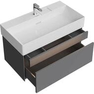 Тумба под раковину KERAMA MARAZZI TECNOLOGICA Logica подвесная с ящиками 868х460х403, стальной серый LOG.90.2\ST