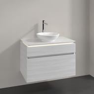 Тумба под умывальник Villeroy & Boch LEGATO (800х550х500) подвесная, 2 ящика, бел.дерево B570L0E8
