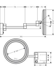 ������� ������������� Hansgrohe AddStoris 41790000 � ����������, 3-� ������� ����������, ����: ����