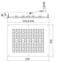 ������� ��� Bossini DREAM LED RGB 570�470, ����������, ������������ 12 �����������, ������ H37455022