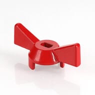 Ручка-бабочка для крана VALTEC BASE красная VT.220.R.04 — миниатюра 2