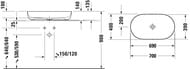 �������� Duravit Luv 700�400 �����������, �����, ������ � ������������ ������� 0379700000