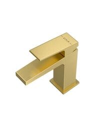 Смеситель для раковины VitrA Minimax Square A4372025EXP однорычажный брашированное золото латунь