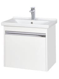 Уценка! Тумба под раковину AQUATON Капри 60 1A230101KP010 550x429x505 подвесная, 2 ящ., белый глянец