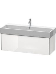 Тумба под раковину Duravit XSquare 1184х397х460 подвесная, 1 ящик, белый глянец XS409702222 — миниатюра 1
