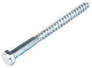 Шуруп сантехнический DIN 571 Zn 8х100 (2 шт.) белый цинк, КР.021688