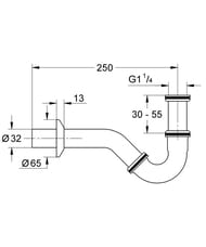 ����� ��� ���� GROHE 1 1/4" �������, ���� 28946000