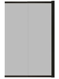 Шторка на ванну Terminus Ното 01 1CS150х90BT (1500х900), раздвижная, тонированное стекло, черный
