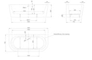 Ванна отдельностоящая Knief Loom XS (1700x850x600) акриловая, белая 0100-058 — изображение 6