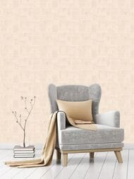 Обои флизелиновые Hygge II Summer Hg13 002 (1,00х10,05) геометрия, бежевые (рул.)
