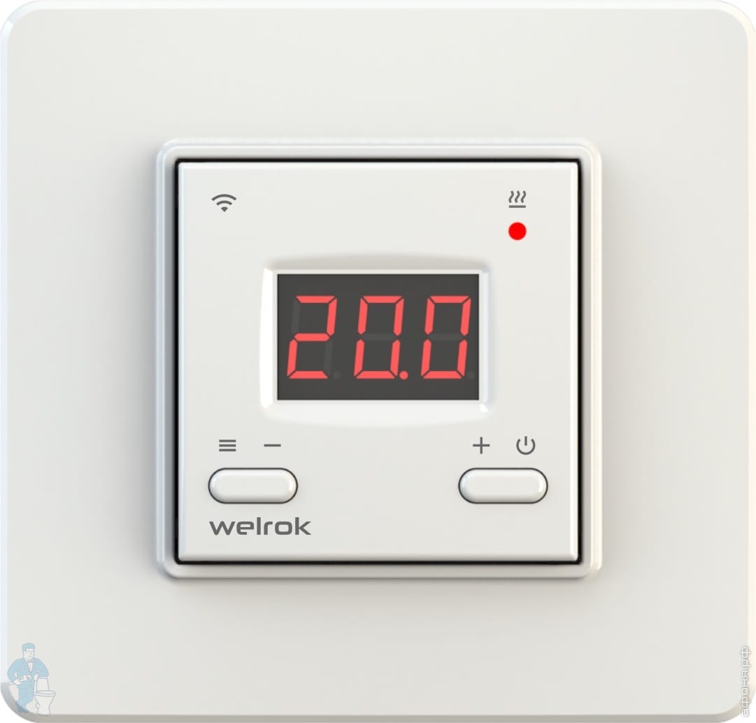 >Терморегулятор Welrok AZ для теплого пола, встраиваемый, цифровой ...