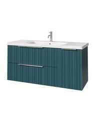 Тумба под раковину Caprigo RAIN 120 (1166х446х550) подвесная, 2 ящ, 1 дверь, Море 36517R-SF013