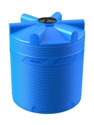 Емкость Polimer Group V-5000 (2105х1830) 5000л, цилиндрическая, вертикальная, синяя