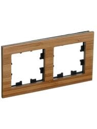 Рамка Systeme Electric ATLASDESIGN NATURE 2 поста, ДЕРЕВО БАМБУК  ATN353202