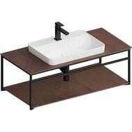 Консоль под раковину KERAMA MARAZZI Plaza Next подвесная, 976х466х330, черная матовая PL.N.100.02\BLK.M