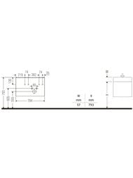 ����� ��� �������� Duravit D-Neo 784�625�452 ���������, 1 ��., 2 �����, ��� ����� DE4257004350000