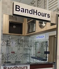 Уценка! Зеркало BAND HOURS BLUE (718х40х518) с подсветкой, часами и подогревом BB700.11 02