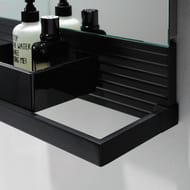 Зеркало Burgbad Fiumo 1000х700х30 LED, USB, сенсор, обогрев, рейлинг, панель графит SFXP100FOT56