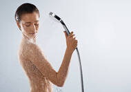 Уценка! Лейка для душа Hansgrohe Croma Select  E 110, 1 функция, белый/хром 26814400 - уценка. — изображение 2