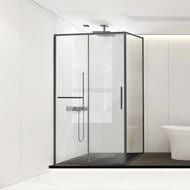 Душевой уголок Vincea Slim Soft 1400x2000x800 VSR-1SS8014CLGM прямоугольная вороненая сталь — миниатюра 1