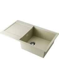 Мойка Omoikiri DAISEN 86-BE (860х510х230) врезная, артгранит, цвет-ваниль 4993694
