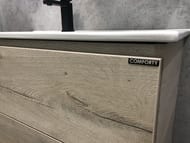 Тумба COMFORTY Дюссельдорф-90 (970х840х470) напольная, с раковиной, дуб дымчатый  00-00004093