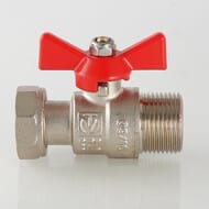 Кран шаровый 3/4"ВН VALTEC BASE с накидной гайкой VT.260.N.0505