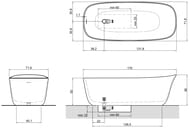 ����� Antonio Lupi Dafne 1700�716�560 ���������������, �������� � ��������, Cristalplant, �����