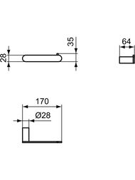 Держатель для туалетной бумаги Ideal Standard CONCA серый T4497A5