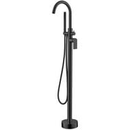 Смеситель для ванны/душа BelBagno NOVA NOV-FMT-NERO напольный, однозахватный, чёрный матовый