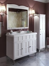 Тумба под раковину Caprigo Борго 100 (1030х918х570) напольная, отделка bianco-grigio 33424-B177