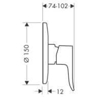 ��������� Hansgrohe Metris 31686000 ��� ����, ������� ������, �������������, ����