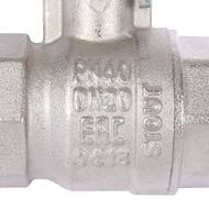 Кран шаровый STOUT 3/4"ВВ, ручка, стандартнопроходной, SVB-0011-000020