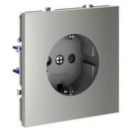 Розетка со шторками Voltum S70 VLS040205, серебро