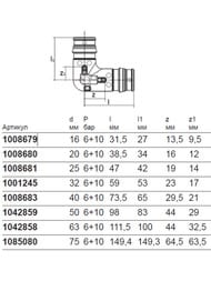 Уголок соединительный Uponor Q&E PPSU 90° 16-16 1008679