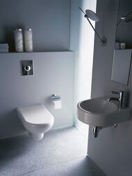 Рукомойник DURAVIT ARCHITEC 360х380х150 намеченное отверстие под смеситель слева 0766350000