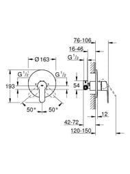 ��������� Grohe EuroStyle Cosmopolitan 33635002 ��� ����, ������������, ��� �������������