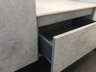 Тумба COMFORTY Осло-60 (800х530х455) подвесная, со столешницей, бетон светлый  00-00000838